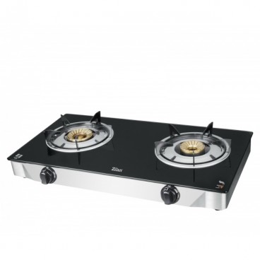Aragaz plita sticla, corp inox, Zilan, 2 och. ZLN2416, alimentare GPL Butelie