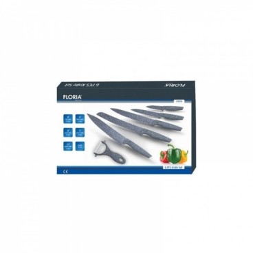 Set cutite 6 piese din inox, FLORIA, ZLN-1136