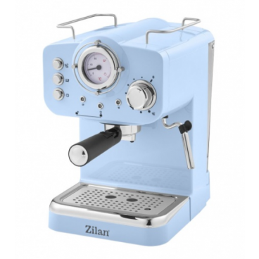 Espressor manual Zilan ZLN2861 Albastru,15 Bar, 1.25 l, 1100W, Design Retro