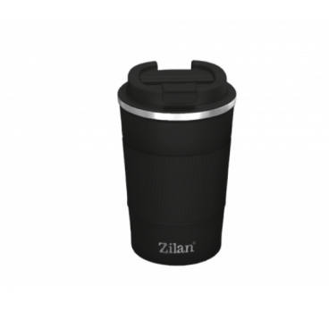 Cana de cafea Zilan ZLN9878 termos, capacitate 380ml, interior din inox, pereti dublii, negru