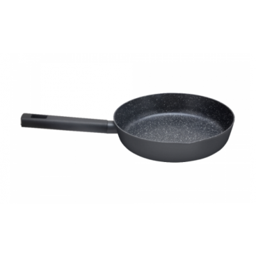 Tigaie Zilan ZLN0928 Negru, invelis din marmura ecologica,diametru 24 cm, 2.4 L