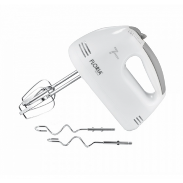 Mixer de mana Floria ZLN7565, ALB Putere 100 W, 7 viteze, Buton eliberare accesorii