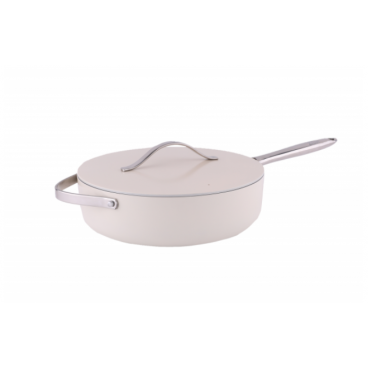 Tigaie inalta cu capac Zilan ZLN0880 din 5 straturi de material, maner inox, 28 cm