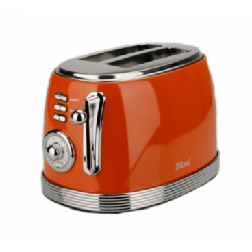 Prajitor RETRO Zilan ZLN7040 Rosu, 6 trepte de prajire, indicator luminos pentru semnalizare