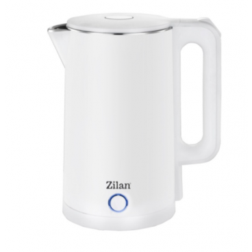 Fierbator electric Zilan ZLN1147 Alb, 1500 W, 1.7L, Indicator luminos, oprire automata si manuala