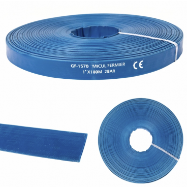 Furtun apa refulare Flat PVC 1'' 100m