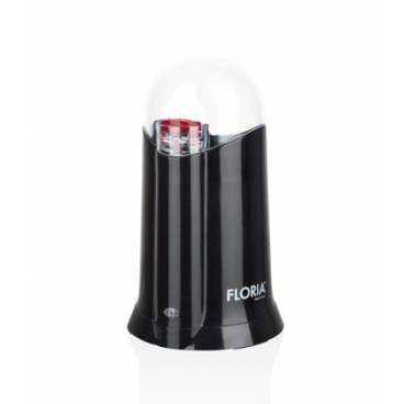 Rasnita Electrica Floria ZLN-3087 Negru, Putere 200W, Capacitate 60 gr, Cuva otel inoxidabil