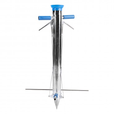 Plantator inox cu 2 manere si pedala