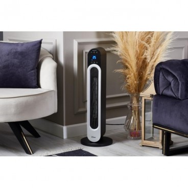 Aeroterma turn Zilan ZLN5657 Negru, 2200W, protectie la supraincalzire, 3 trepte de viteza