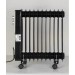 Calorifer electric Floria ZLN-3666,Negru 2500 W, 11 elementi, 3 trepte de putere, Termostat reglabil, Protectie supra-incalzire, Indicator luminos