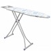 Masa de calcat ZILAN, suprafata de lucru 116x35 cm, blat plasa metalica, suport pentru fierul de calcat