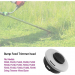 Cap tambur STIHL M12 x 1.5mm alb/negru MX768 plastic