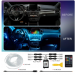 Lumini Ambientale Bluetooth cu LED 6M Fibra Optica 5 Capete controlabile cu aplicatie Lotus Lantern