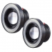 Set 2 Proiectoare 76 mm Angel Eyes cu LED DRL Lumina Alba