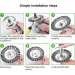 Disc motocoasa tip perie de sarma /pavele 6'' 150 mm MX506