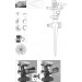Set 2 aspersoare cu bataie, aluminiu dur, pentru gradina sau gazon