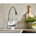 Robinet electric Z-Inox ZLN5480 Alb, incalzire instanta, putere 3000W, inox