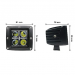 Proiector Offroad CREED, LED, 16W, 4LED, Patrat