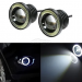 Set 2 Proiectoare 76 mm Angel Eyes cu LED DRL Lumina Alba