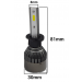 Set 2 becuri LED auto R6 H1 50W 6000k