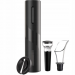 Set Tirbuson electric pentru sticla de vin, 4 piese, 6V, 25W, Negru