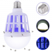 Bec LED 2 în 1 E27 15W – Lumină Albă Rece cu Lampă UV Anti-Insecte