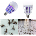 Bec LED 2 în 1 E27 15W – Lumină Albă Rece cu Lampă UV Anti-Insecte