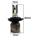 Set 2 Becuri H4 Led Auto cu doua faze R6 putere 80W - 4000Lm temperatura 6000k
