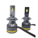 Set 2 becuri auto LED A8, 100W, 15000 Lumeni, Lumina alba 6000k