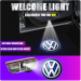 Set 2 Holograme LED cu LOGO VOLKSWAGEN pentru Portiere