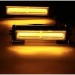 Set 2X Rampa avertizare galbena 3 LED COB