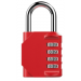 Lacat cu cif (4 cadrane) ROSU