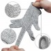 Manusi protectie anti-taiere, spandex, fibra de sticla, nivel anti-taiere 5, unisex, marime universala