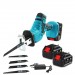 Fierăstrău sabie compact cu acumulator 36V – 2 baterii și 4 lame
