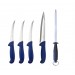 Set 5 piese pentru măcelărie, Germany, oțel inoxidabil, cu pilă de ascuțit rotundă