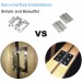 Set 2 balamale din inox ascunse pentru usi bucatarie sau dulap XIZIYINGHUA