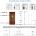 Set 2 balamale din inox ascunse pentru usi bucatarie sau dulap XIZIYINGHUA