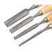 Set 4 dalti cu maner de lemn