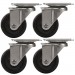 Set 4 Roți Pivotante 32 mm – Negre, Mobilitate și Stabilitate
