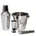 Set 4 piese frapiere si cocktail shaker din inox